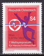 Austria, 1983, World Pacemakers Symposium, 4s, MNH - Unused Stamps