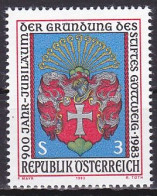 Austria, 1983, Gottweig Monastery 900th Anniv, 3s, MNH - Nuevos