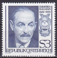 Austria, 1982, Emmerich Kalman, 3s, MNH - Nuovi