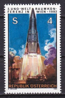 Austria, 1982, UN Peaceful Uses Of Outer Space Conf, 4s, MNH - Ungebraucht