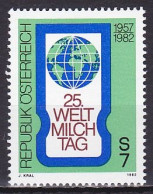 Austria, 1982, World Milk Day, 7s, MNH - Nuovi