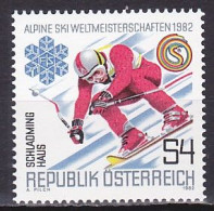 Austria, 1982, Alpine World Skiing Championships, 4s, MNH - Ongebruikt