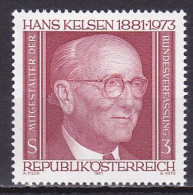 Austria, 1981, Hans Kelsen, 3s, MNH - Unused Stamps