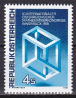 Austria, 1981, International Mathematicians Cong, 4s, MNH - Nuovi