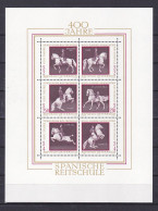 Austria, 1972, Spanish Riding School 400th Anniv, Block Set, MNH - Nuevos