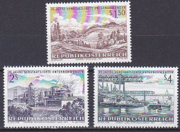 Austria, 1971, Nationalized Industry 25th Anniv, Set, MNH - Unused Stamps