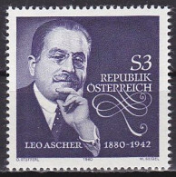 Austria, 1980, Leo Ascher, 3s, MNH - Nuovi