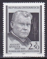 Austria, 1979, August Musger, 2.50c, MNH - Ongebruikt