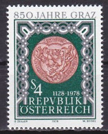 Austria, 1978, Graz 850th Anniv, 4s, MNH - Ongebruikt