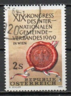 Austria, 1969, International Municipalities Cong, 2s, USED - Gebruikt