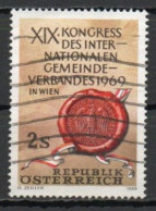 Austria, 1969, International Municipalities Cong, 2s, USED - Gebruikt