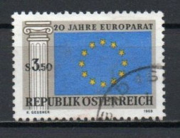 Austria, 1969, Council Of Europe 20th Anniv, 3.50s, USED - Gebruikt