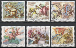 Austria, 1968, Baroque Frescoes, Set, USED - Gebruikt