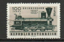 Austria, 1967, Brenner Pass Railway Centenary, 3.50s, USED - Gebraucht