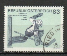 Austria, 1967, Ice Hockey Championships, 3s, USED - Usados