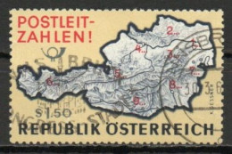 Austria, 1966, Postal Zone Numbers Introduction, 1.50s, USED - Used Stamps