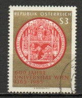 Austria, 1965, University Of Vienna 600th Anniv, 3s, USED - Used Stamps