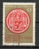 Austria, 1965, University Of Vienna 600th Anniv, 3s, USED - Used Stamps