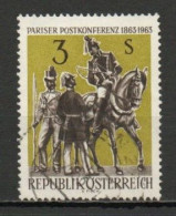 Austria, 1963, Paris Postal Conf. Centenary, 3s, USED - Gebraucht