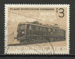 Austria, 1962, Austrian Railways 125th Anniv, 3s, USED - Used Stamps