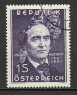 Austria, 1962, Johann Nestroy, 1s, USED - Oblitérés