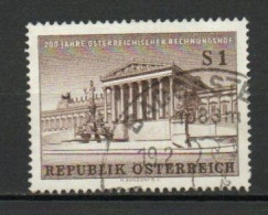 Austria, 1961, Austrian Bureau Of Budget 200th Anniv, 1s, USED - Oblitérés