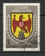 Austria, 1961, Burgenland Part Of Austrian Republic 40th Anniv, 1.50s, USED - Gebraucht