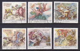 Austria, 1968, Baroque Frescoes, Set, USED - Used Stamps