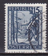 Austria, 1946, Landscapes/Forchtenstein Castle, 15g, USED - Gebruikt