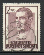 Austria, 1957, Dr. Julius Wagner-Jauregg, 2.40s, USED - Gebruikt