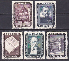 Austria, 1953, Evangelical School Reconstruction Fund, Set, USED - Oblitérés