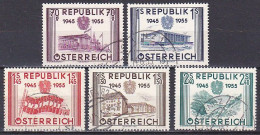 Austria, 1955, Austria's Liberation 10th Anniv, Set, USED - Used Stamps