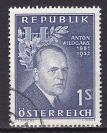 Austria, 1957, Anton Wildgans, 1s, USED - Gebruikt