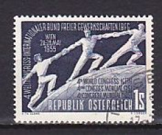 Austria, 1955, Confederation Of Free Trade Unions, 1s, USED - Used Stamps