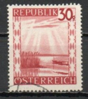 Austria, 1945, Landscapes/Neusiedler Lake, 30g/Red, USED - Gebraucht