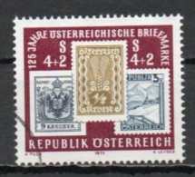 Austria, 1975, Austrian Stamps 125th Anniv, 4s + 2s, USED - Oblitérés