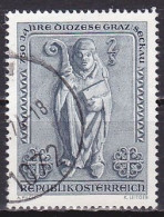 Austria, 1968, Graz-Seckau Bishopric 750th Anniv, 2s, USED - Gebruikt