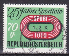 Austria, 1974, Sports Pool 25th Anniv, 70g, USED - Oblitérés