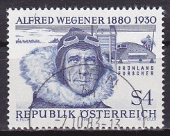 Austria, 1980, Alfred Wegener, 4s, CTO - Oblitérés