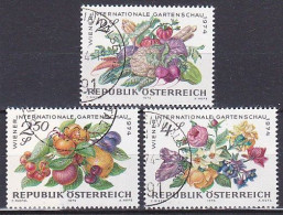 Austria, 1974, International Garden Show, Set, CTO - Gebraucht