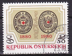 Austria, 1980, Austrian Red Cross Centenary, 2.50s, CTO - Oblitérés