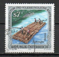 Austria, 2000, Folk Festivals/Raftsmen Meeting, 7s, USED - Oblitérés