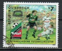 Austria, 2000, FC Tirol Austrian Football Champions, 7s, USED - Used Stamps