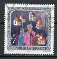 Austria, 2000, Folk Festivals/Little Churches, 7s, USED - Oblitérés