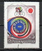 Austria, 1987, World Cycling Championships, 5s, USED - Used Stamps