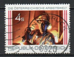 Austria, 1986, Industry Steel Worker, 4s, USED - Gebruikt