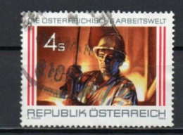 Austria, 1986, Industry Steel Worker, 4s, USED - Used Stamps