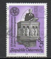 Austria, 1986, Protestant Act 25th Anniv & Protestant Patent 125th Anniv, 5s, USED - Used Stamps