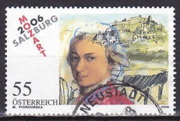 Austria, 2006, Mozart In Salzburg Exhib, 55c, USED - Used Stamps
