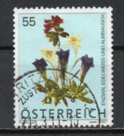 Austria, 2007, Flowers/Alpine Flowers, 55c, USED - Used Stamps